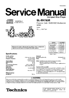 Technics - SLEH-780 - Service manual 